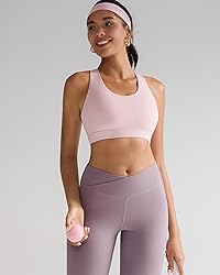 RUNNING GIRL Sports Bra for Women, Criss-Cross Back