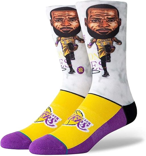lebron lakers socks