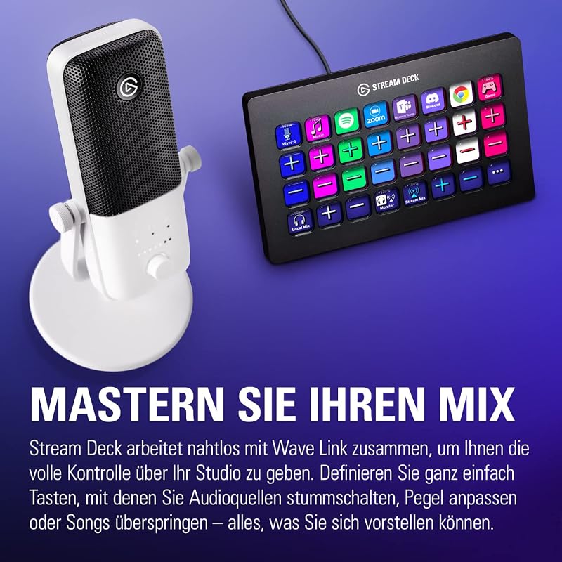 Wave:3 Weiß, USB-Kondensatormikrofon