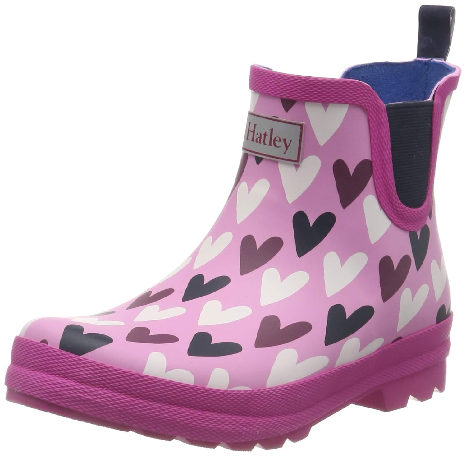 pink ankle rain boots