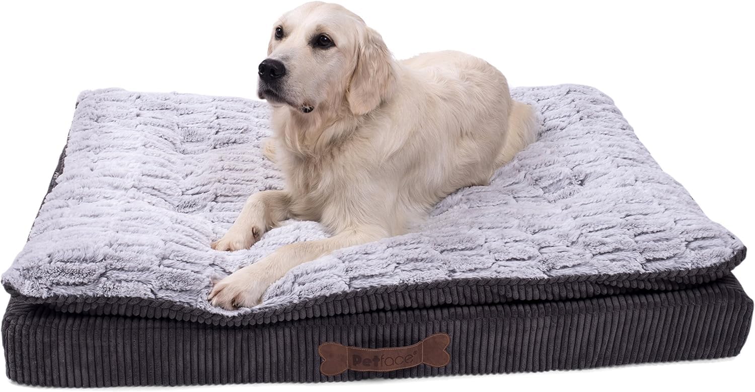 Petface Ultimate Luxury Memory Foam Dog Bed, Machine Washable, Medium (Pack of 1)