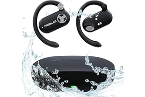 TREBLAB X-Open - Ultra-Comfortable Open Ear Wireless Earbuds - Pure Immersive-HD Sound, Over 40H Playtime, Lightweight, Waterproof, Bluetooth 5.4, Dual Mic for Calls, Secure Fit for Sports, Fitness