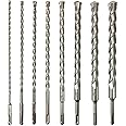 FF ERA SDS Plus Drill Bits Set – 8pcs 12 Inch Concrete Masonry SDS Plus Drill Bit Set - Carbide Tipped - Rotary Hammer Drill 