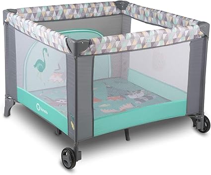 Lionelo Stella Parc De Jeu Pour Bebe 9 5 Kg Couleur Turquoise Amazon Fr Bebes Puericulture