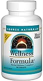 Source Naturals Wellness Formula Bio-Aligned Supplement Herbal Defense Complex Immune System Support & Immunity Booster Wholefood Multivitamin With Vitamins & Antioxidants - 90 Tablets