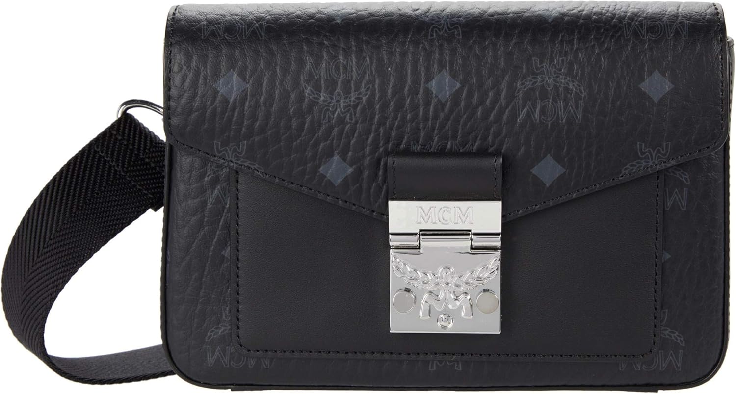 MCM Millie Visetos Crossbody Small Black One Size Handbags
