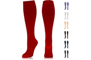 NEWZILL Compression Dress Socks for Men & Women | Cotton Rich Comfortable Socks 15-20mmHg | BEST Stockings for Business Casual Running Medical Athletic Edema Diabetic