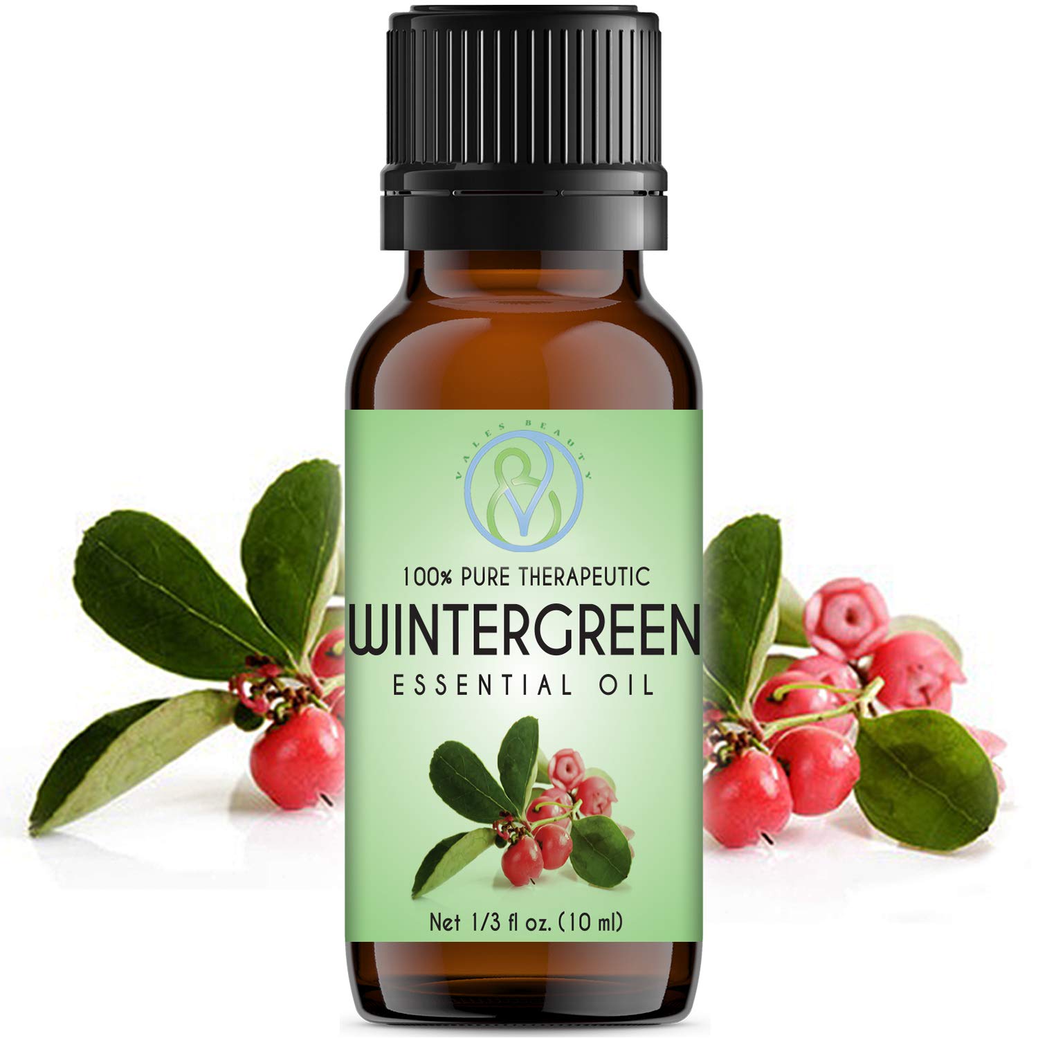 Wintergreen Essential Oil 10 ml 100% Pure & Natural Therapeutic Grade Undiluted Best For Aromatherapy Diffuser, Humidifier, Sauna, Steam Room, Nasal Congestion & Help Breathing