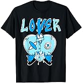 Loser Lover Light Blue Drip Heart Matching Outfit Men Women T-Shirt