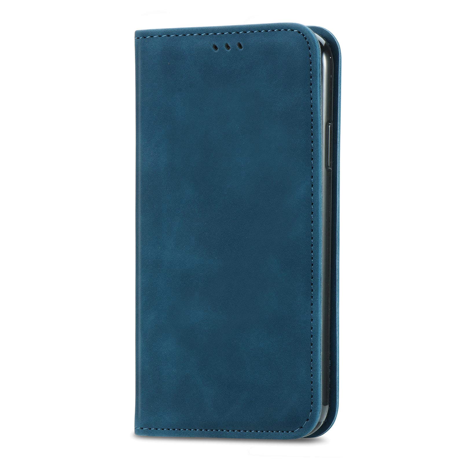 For Honor Magic 5 Lite Case Leather Wallet Book Flip Folio Stand View Full Protection Cover with Stand Card Slots Magnetic Closure Compatible with Honor Magic 5 Lite Phone Cases Shockproof, Blue