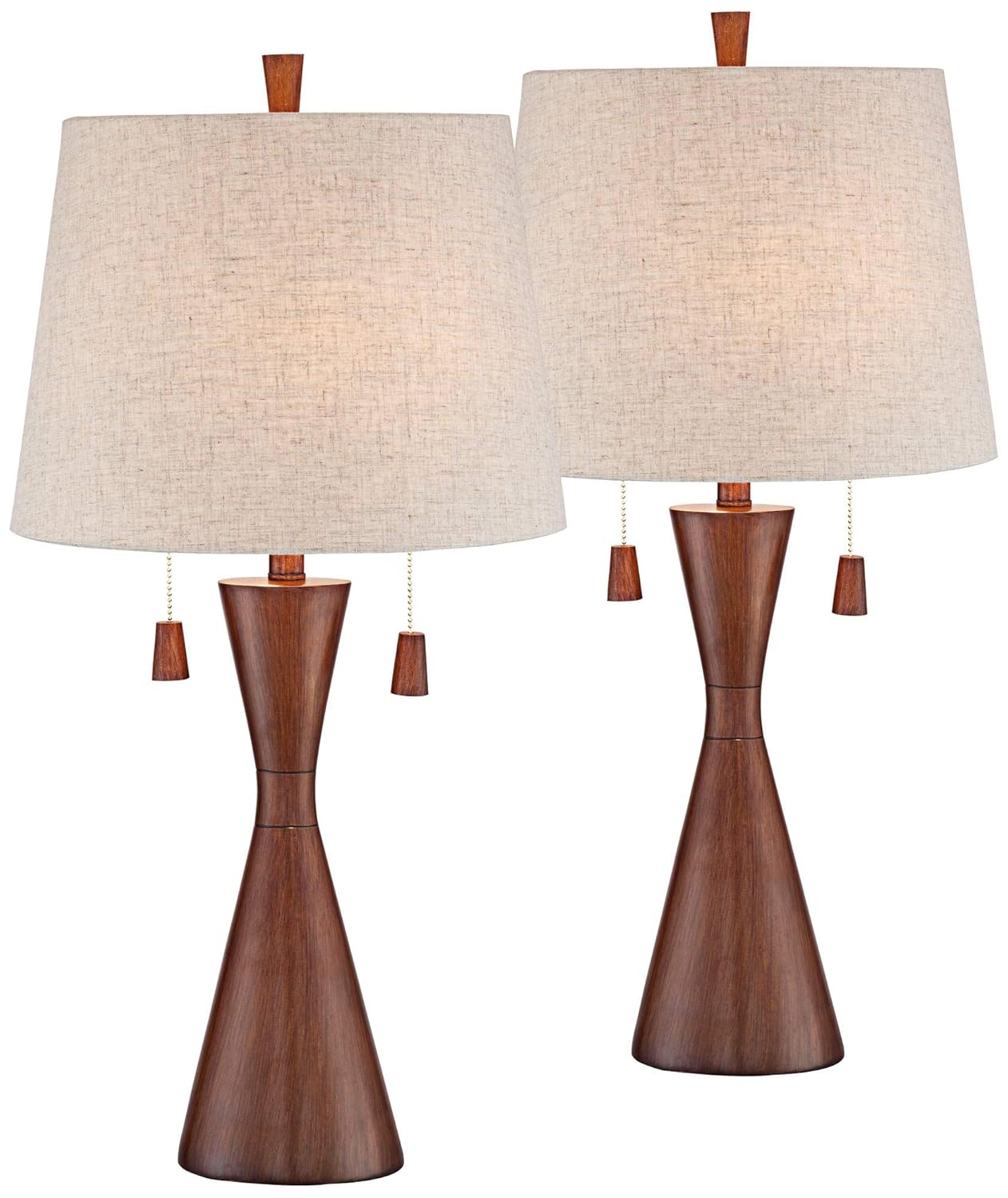 Best Set Of 2 Table Lamps Brown