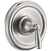 Pressure Balancing Tub and Shower Trim Kit, Compatible with Moen Posi-Temp Valve, Brushed Nickel