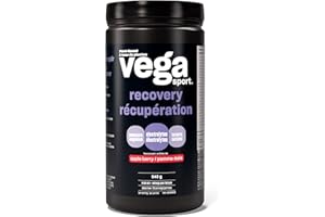 Vega Sport Post-Workout Recovery Accelerator, Apple Berry (20 Servings) Vegan, Non Dairy, Gluten Free, BCAAs, 540g (Packaging