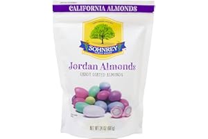 Jordan Almonds Wedding Holiday Party Favor Candies in Colorful Assorted Pastel Mix (24 oz) by Sohnrey Family Foods