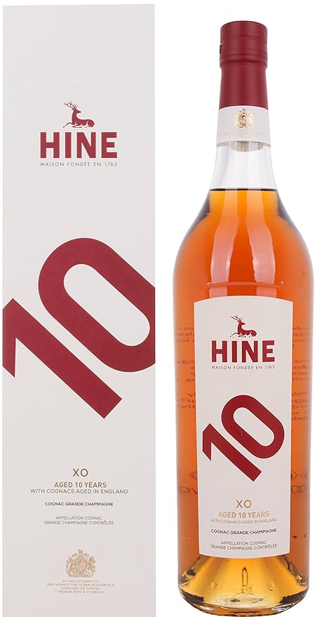 Hine 10 XO Journey 10 Years Old Cognac Grande Champagne mit Geschenkverpackung (1 x 1 l)