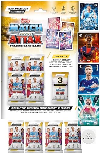 Match Attax New Mega Multipack 25/26 Soccer Cards Includes 48 Cards + 3 ...