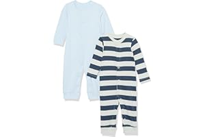 Amazon Aware Unisex Babies' Organic Cotton Footless Coverall, Pack of 2