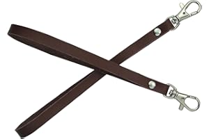 5AFASHION 2 pieces Leather Purse Wrist Strap for Wallet Clutch Wristlet Purse Keys Keychain Pouch