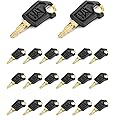 QWORK 5P8500 Cat Keys, 20 Pack Ignition Keys Compatible With Caterpillar Heavy Equipment