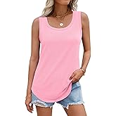 Tank Tops for Women Summer Sleeveless Casual Loose Fit Tunic Tops