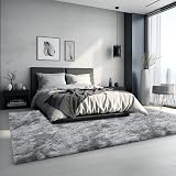 Sour Lemon 200x300 cm Grey Shaggy Rug Large Soft Non Slip Floor Mat view 9