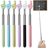 6PCS Pointer Finger Stick &ndash; Multipurpose Teacher Pointer Stick, Classroom Pointer and Mini Retractable Finger Pointer Stick, Engaging Colors &ndash; Classroom Essentials for Effective Presentations