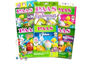 Paas Easter Egg Decorating Kit Variety Pack -- 6 Deluxe Egg Coloring Kits with Tools and Dye Tablets, No Duplicates (Easter Egg Decorating Supplies).