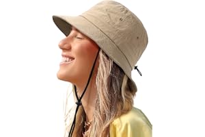 SHINCHIC Water-Resistant Bucket Hat for Women Men Rain Hat UPF 50+ Boonie Sun Hat Foldable Summer Floppy Fishing Safari Hats
