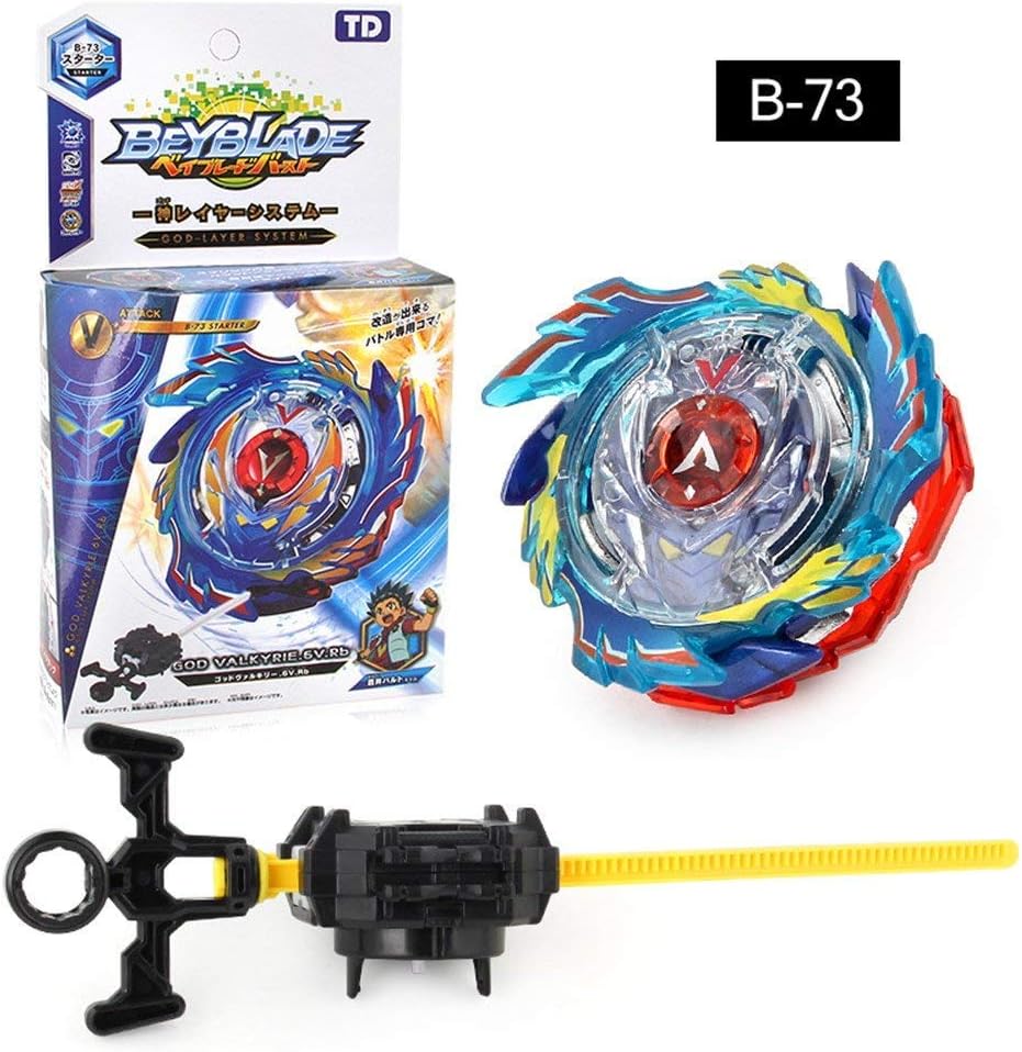 Yezelend Bey Battle Burst Gold Evolution Battling Top Set With Launcher Stater Grip and Stadium Battle Set (B73)