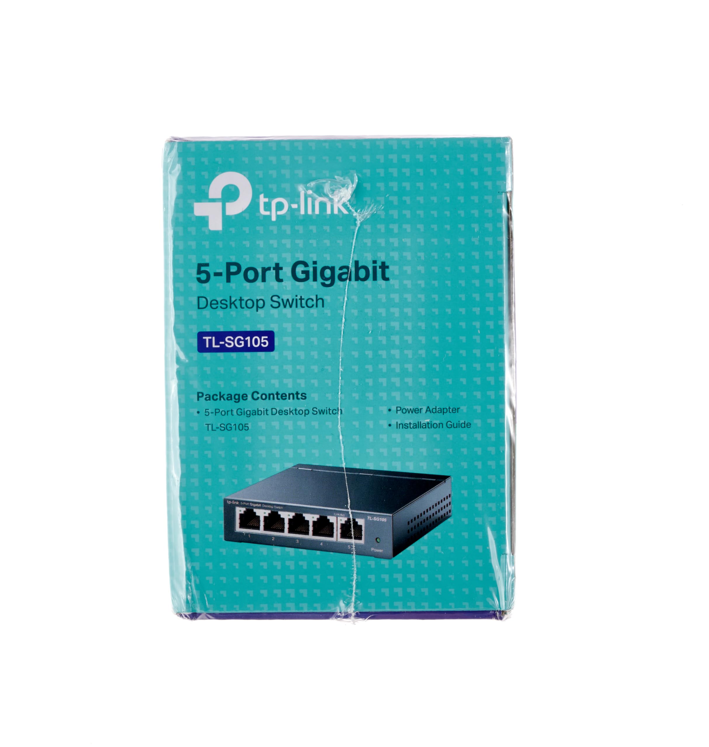 TP-Link TL-SG105, 5 Port Gigabit Unmanaged Ethernet Switch, Network Hub, Ethernet Splitter, Plug & Play, Fanless Metal Design, Shielded Ports, Traffic Optimization