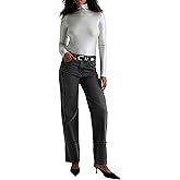 AG Jeans Womens Brinley Mid Rise Straight