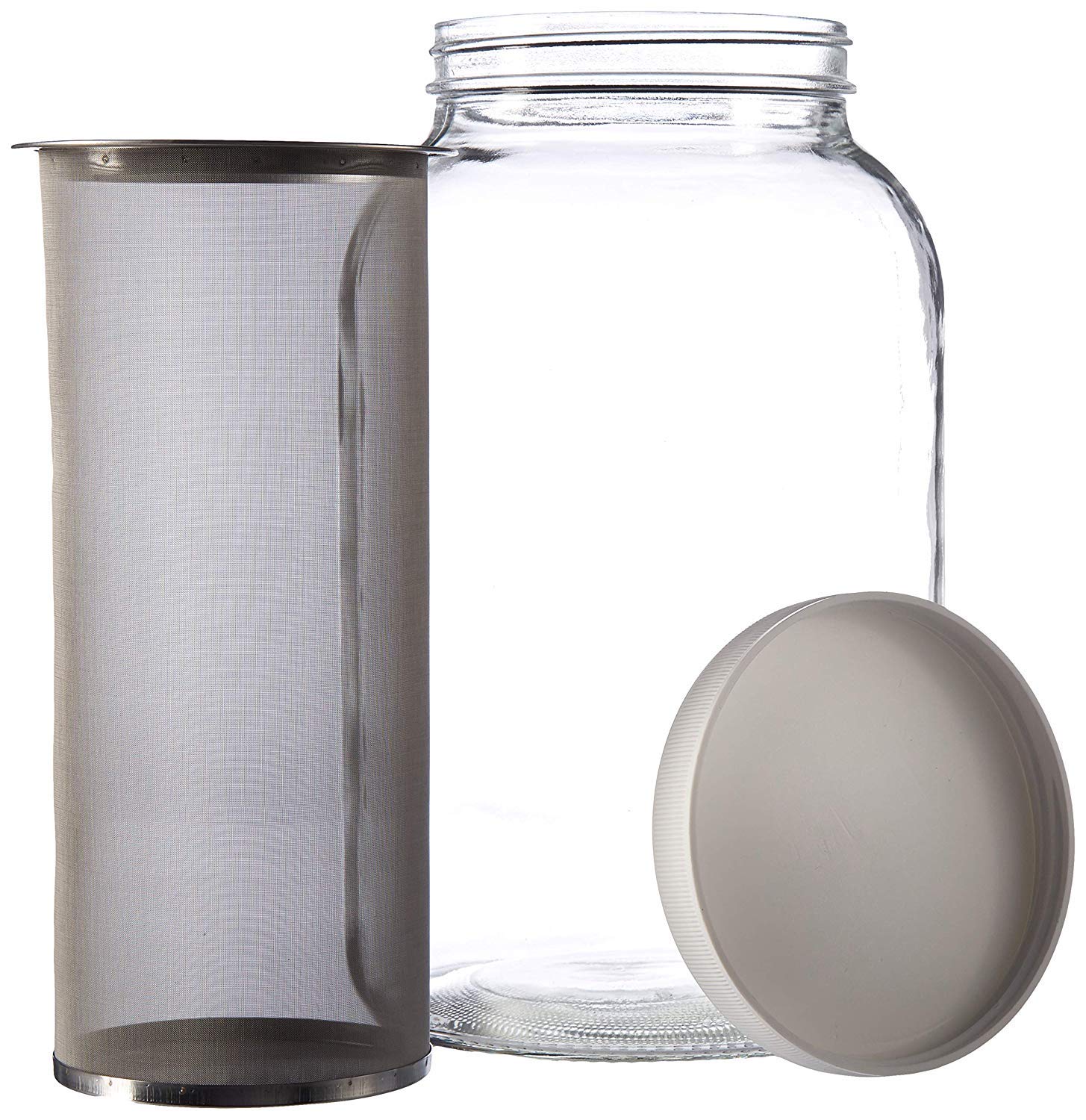 1 Gallon Cold Brew Coffee Maker Gallon Mason Jar with Stainless Steel