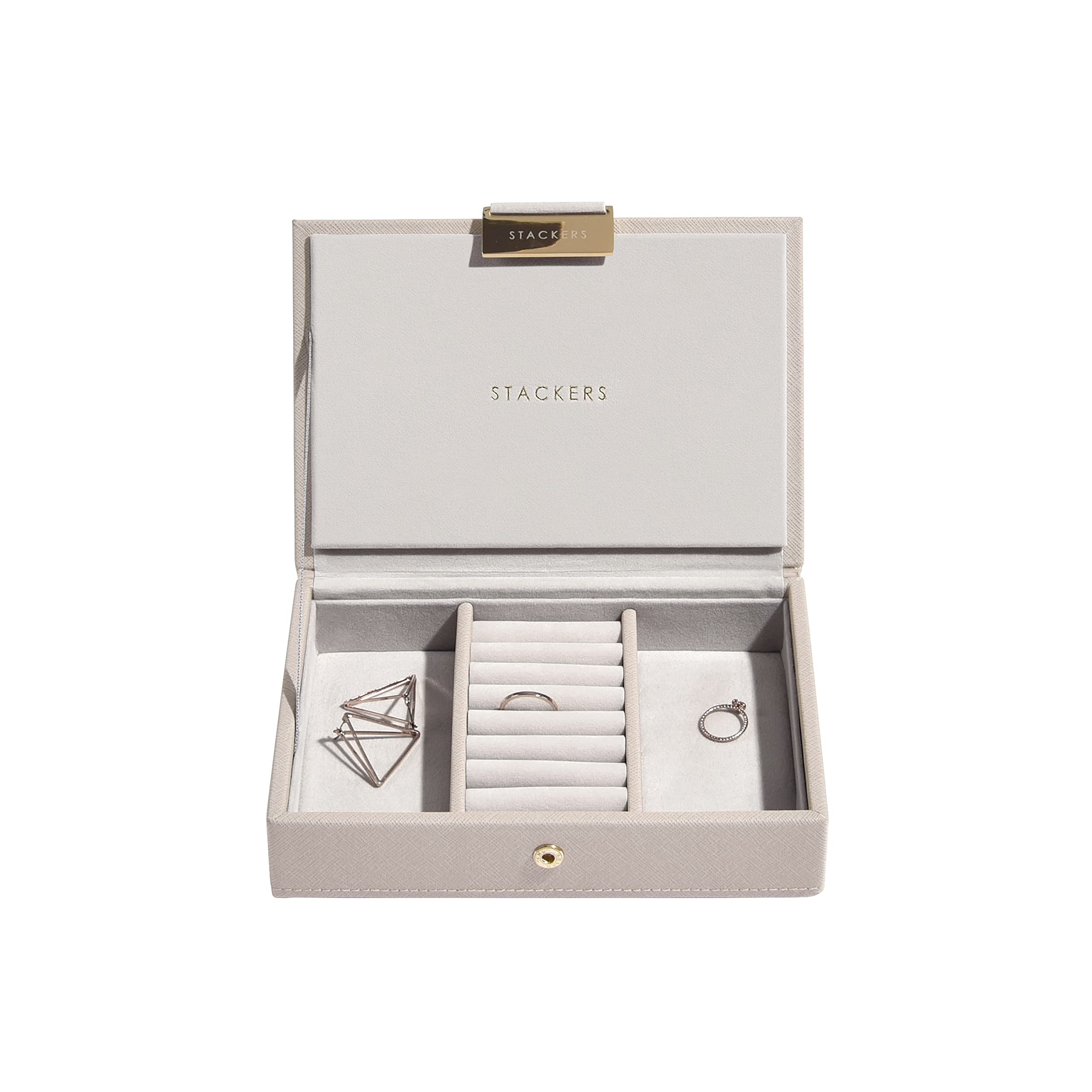Stackers Taupe Mini Jewellery Box Lid — image 1