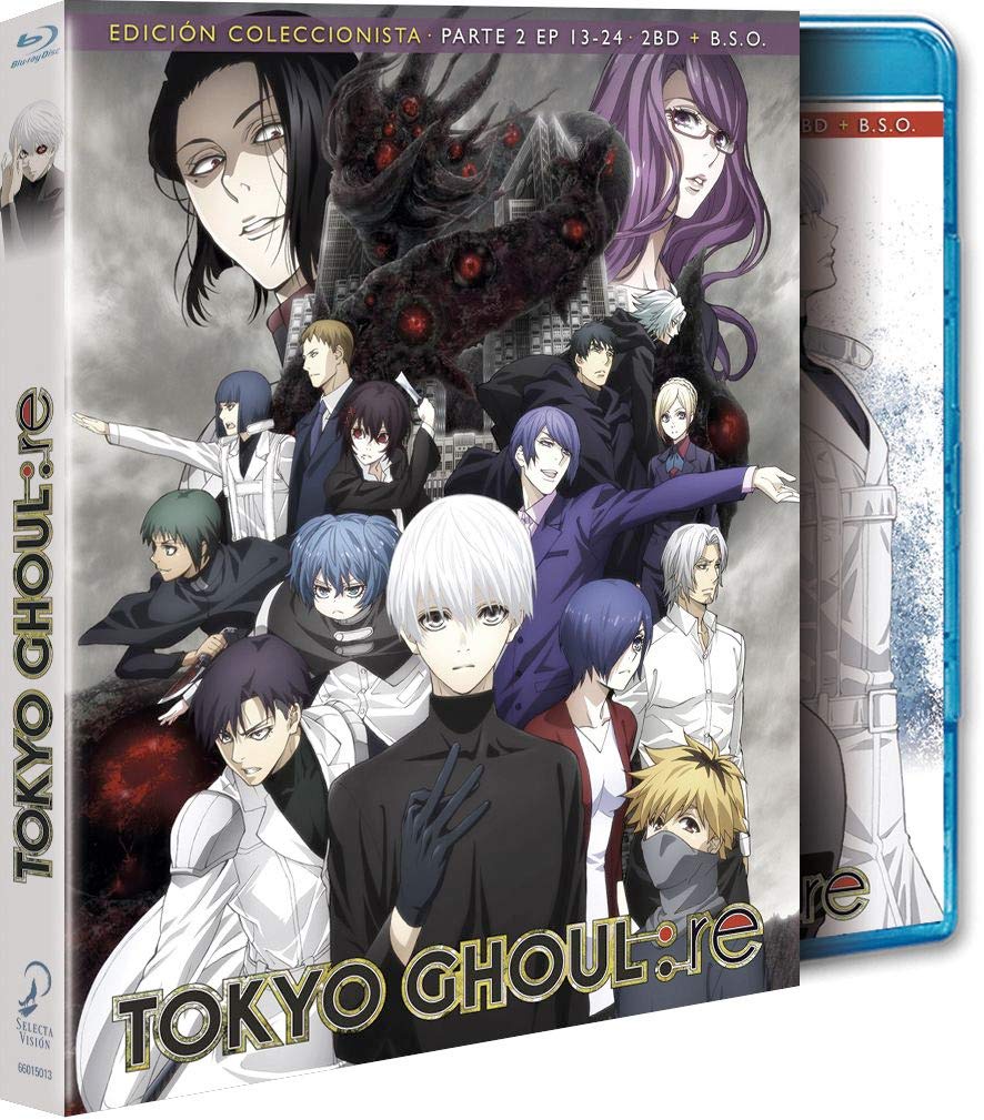 Tokyo Ghoul: re episodios 13 a 24 (Parte 2) edición coleccionista blu-ray