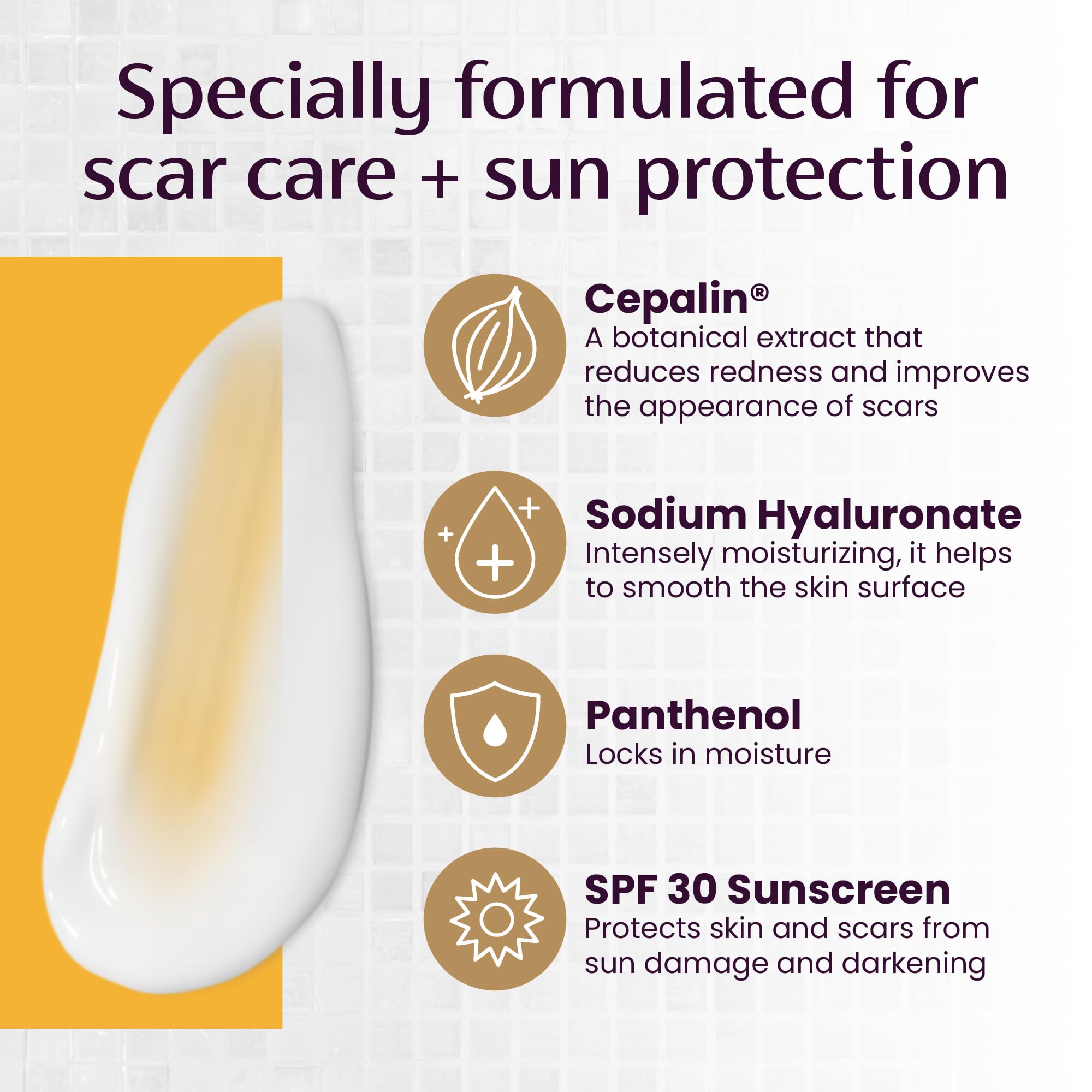 Mederma Scar Cream Plus SPF 30 - Advanced Scar Treatment, Protects from Sun Damage, Reduces Appearance of Scars from Acne, Burns, Surgery & Injury, 0.7 oz