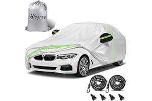 HLOGREE Small Car Cover for Coupe Sport Car Waterproof All Weather, Universal Fit Mazda Miata/MX-5, Honda S2000, BMW Z3, Saturn Sky, Pontiac Solstice, Toyota MR2 Spyder etc. (Fit Sedan, Up to 165")
