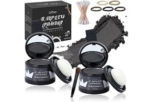 COMDIAN 2 Pack Hairline Powder for Women and Men, Used to Root Touch Up Hair Color, Thinning and Gray Hair Coverage and Bald Spots Coverage, Black