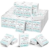 Whaline 50 Motivational Pocket Tissue Packs Inspirational Facial Tissue Portable Mini Travel Size Tissues 4Ply for Home Office Wedding Appreciation Gift
