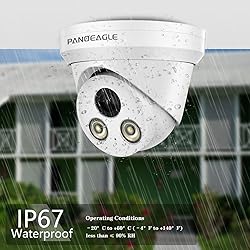 PANOEAGLE 8MP Security POE Camera, 4K IP Camera