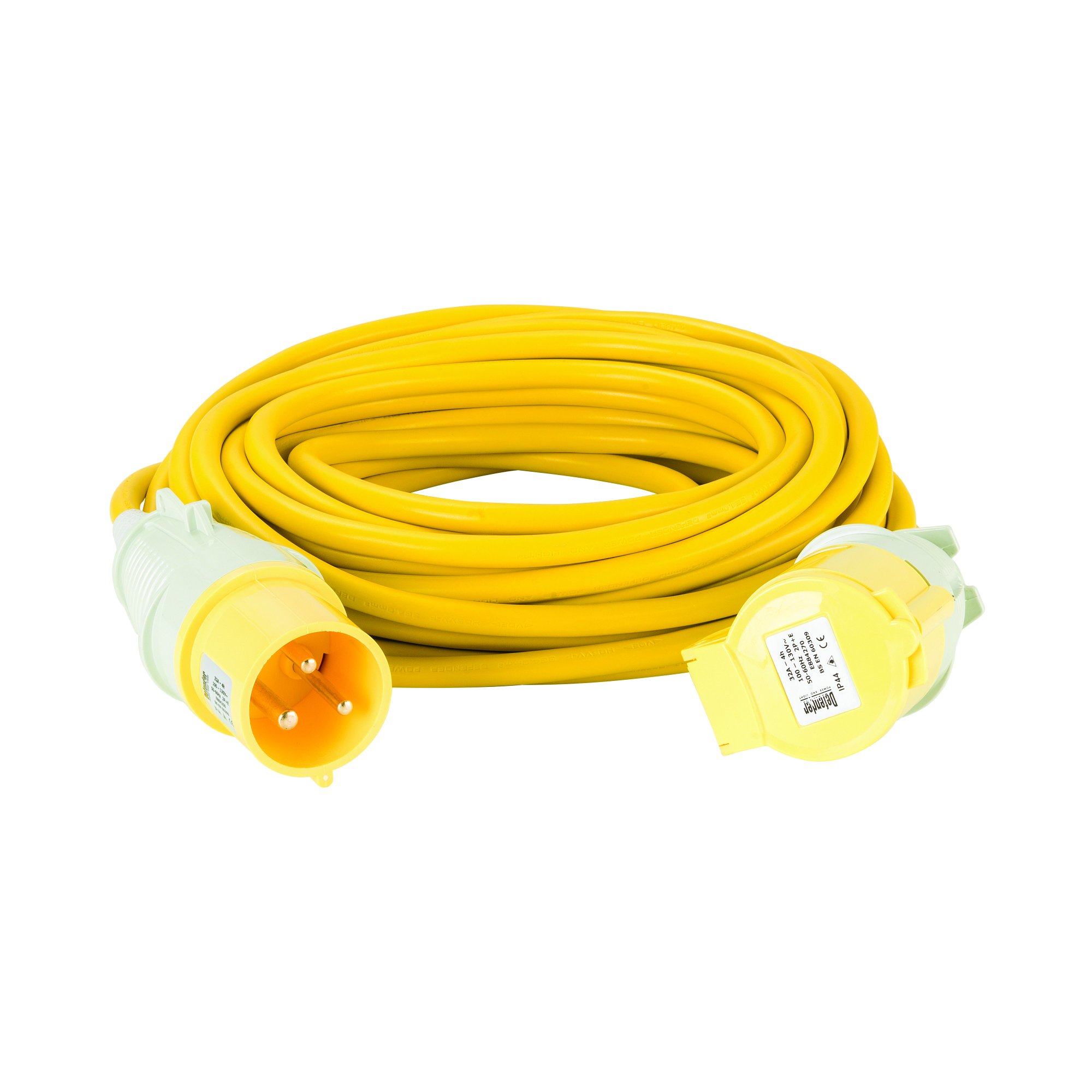 Defender E85240 14 m 32 A 4 mm 110 V Extension Lead Cable - Yellow