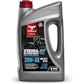 TRIAX XTerra 4T 20W-50 V-TWIN Full Synthetic Engine Oil | Exceeds JASO MA2 &amp; API SL/SM/SN | True All Season (1 Gallon)