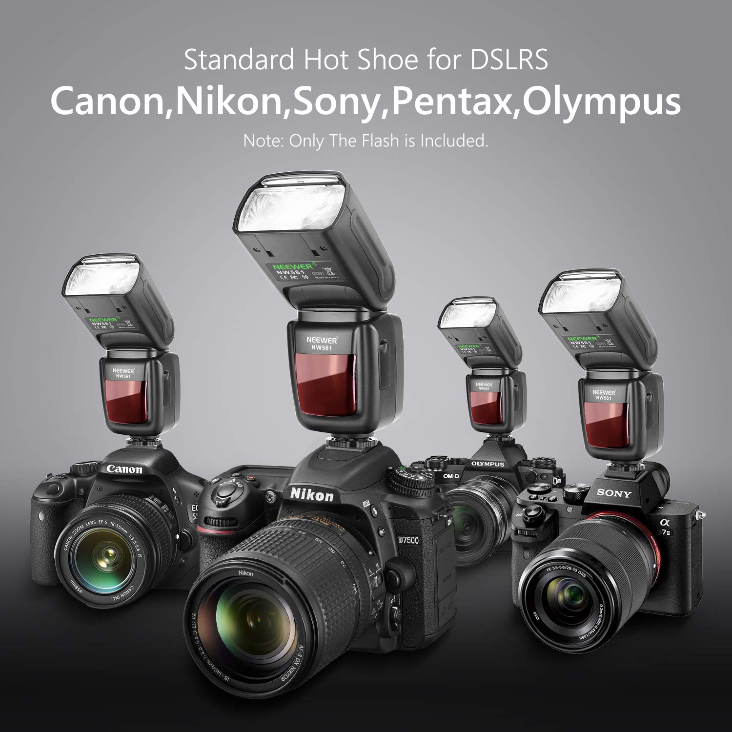 Neewer NW-561 Flash Speedlite para Canon Nikon Panasonic Olympus ...