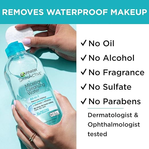 Garnier Skinactive Micellar Cleansing Water For Waterproof Makeup 135 Fl Oz