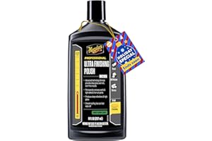 Meguiar's M205 Mirror Glaze Ultra Finishing Polish, Easy-to-Use Formula for Impeccable Shine, Multiple Ways to Apply Mirror Glaze, Removes Defects and Swirls for a High Gloss, 8 Oz Container