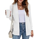 Yousify Womens Cardigan Sweater Long Sleeve Open Front Knit Cardigan Sweater with Pockets