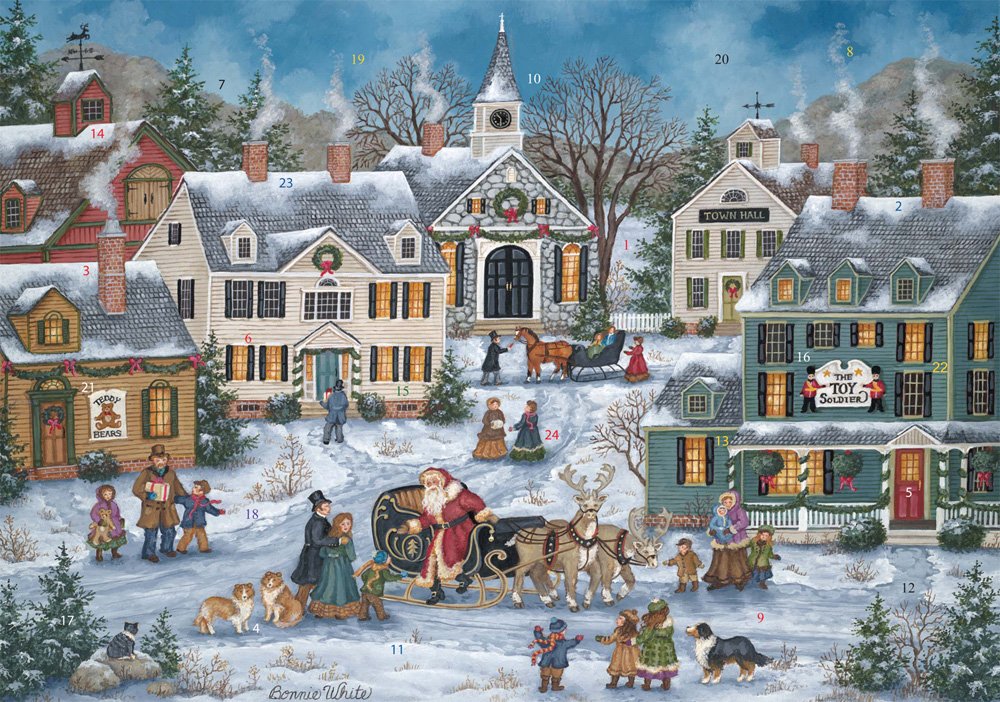 Spirit of Christmas Advent Calendar (Countdown to Christmas) by Vermont