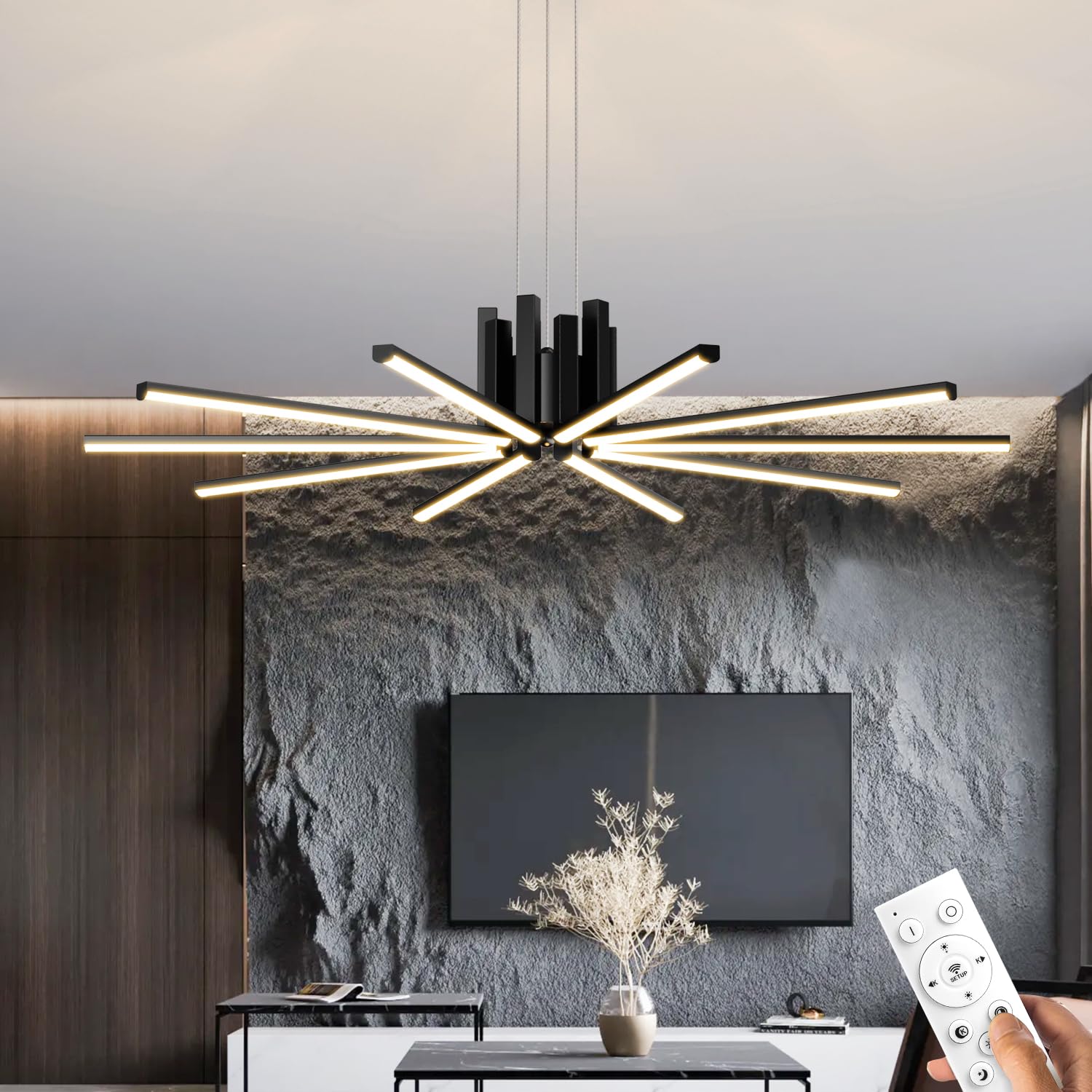 LED Ceiling Lighting Fixture Dimmable Unique Sputnik Design 60cm/78cm LED