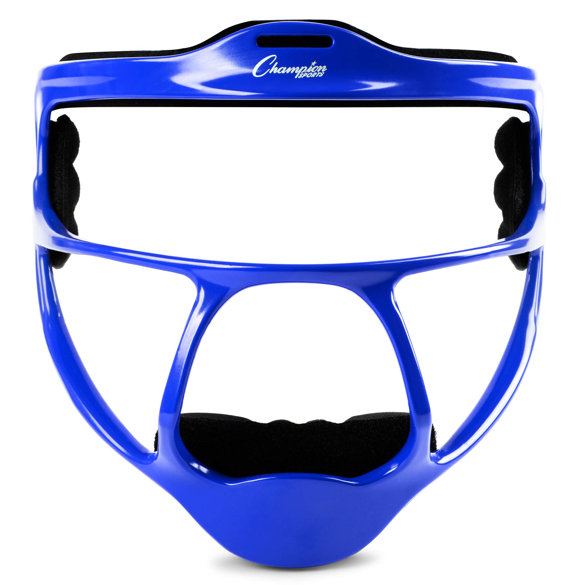 Photo 1 of Champion Sports Magnesium Softball Face Mask - Lightweight Masks for Adults - Durable Head Guards - Premium Sports Accessories for Indoors and Outdoors - Blue