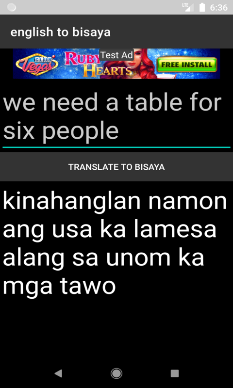 Language Translator English To Bisaya Amazon Com Au Appstore For Android