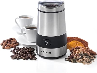 Salter Electric Coffee Grinder 60 g Stainless Steel Blade One Button